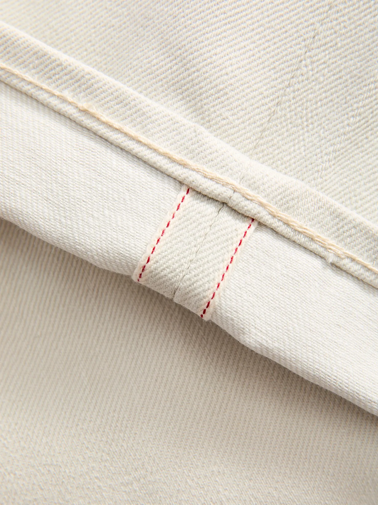 0605-IVO "Ivory" 13oz Selvedge Denim - Natural Tapered Fit