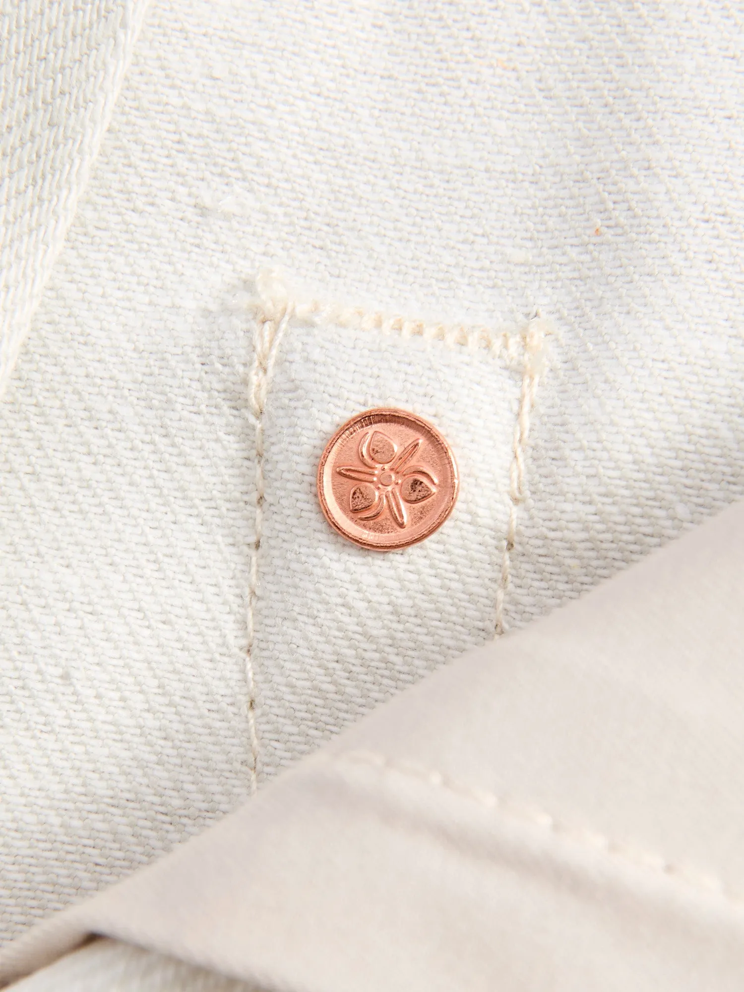 0605-IVO "Ivory" 13oz Selvedge Denim - Natural Tapered Fit