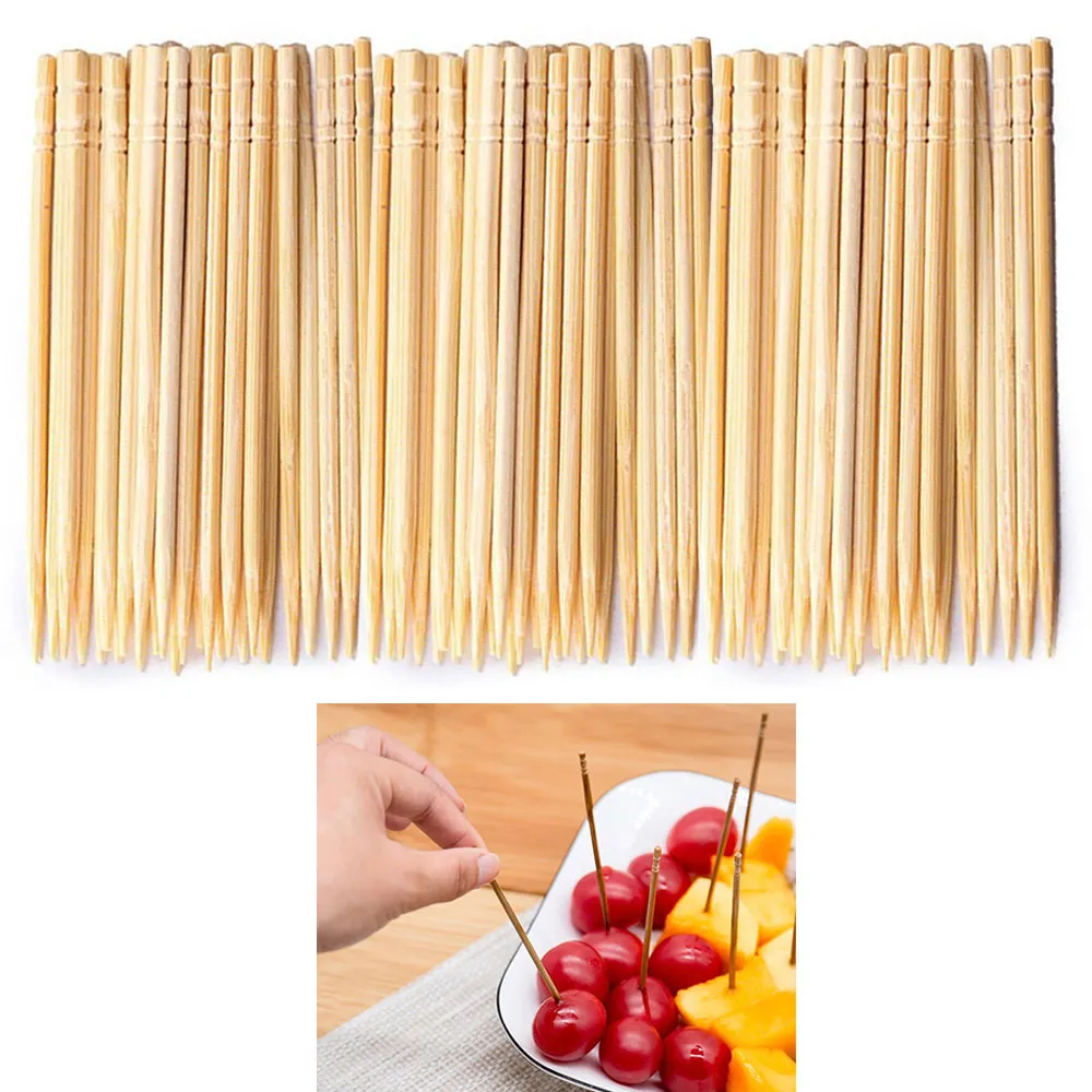 1800 Ct Wooden Toothpicks Fruit Cheese Picks Natural Bamboo Oral Care Catering