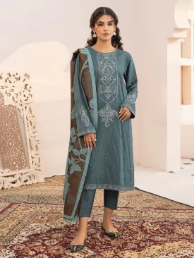3 Piece Yarn Dyed Suit-Embroidered (Unstitched)