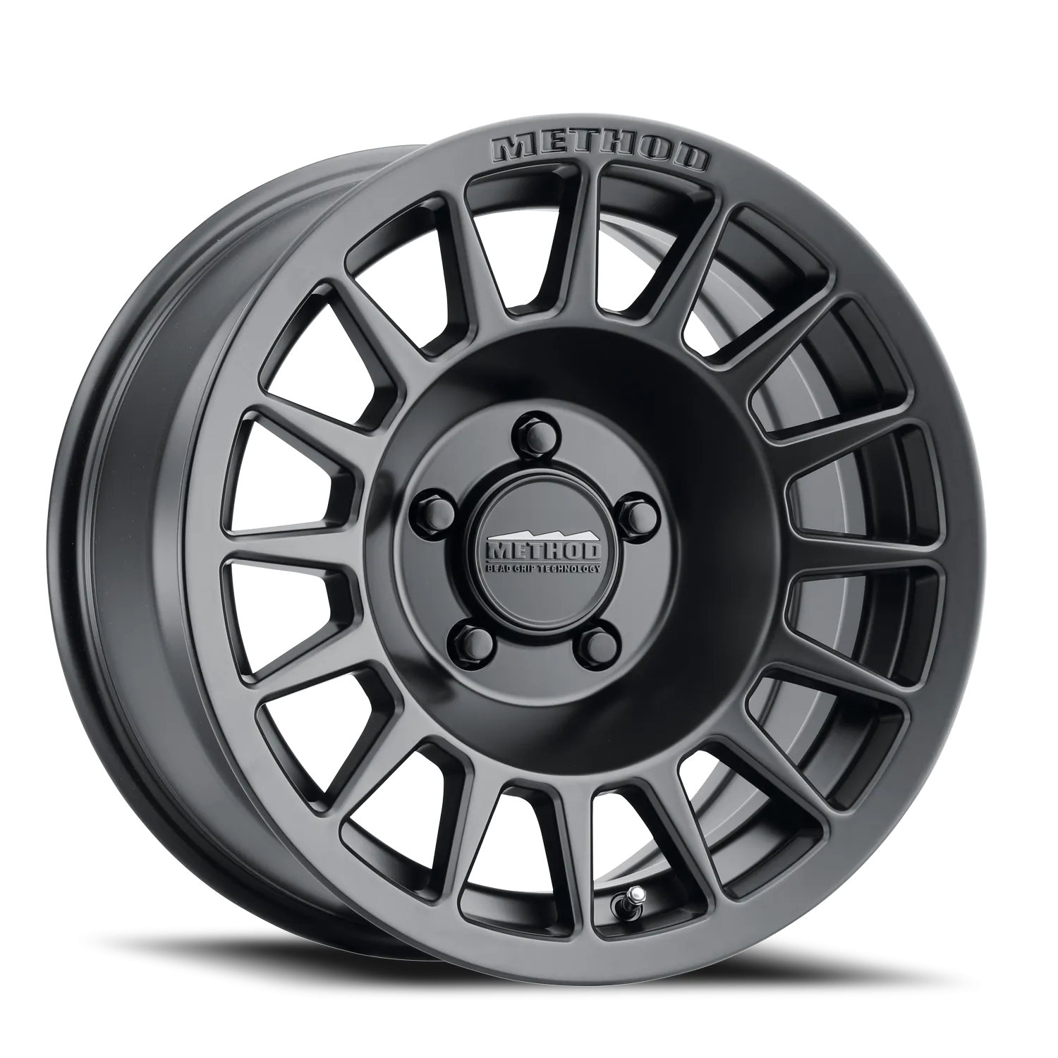 Aluminum Wheels 17x8.5 Bead Grip MR707 Bolt Pattern 5 On 100 Offset 38 Lip Size 0 Matte Black MB Method