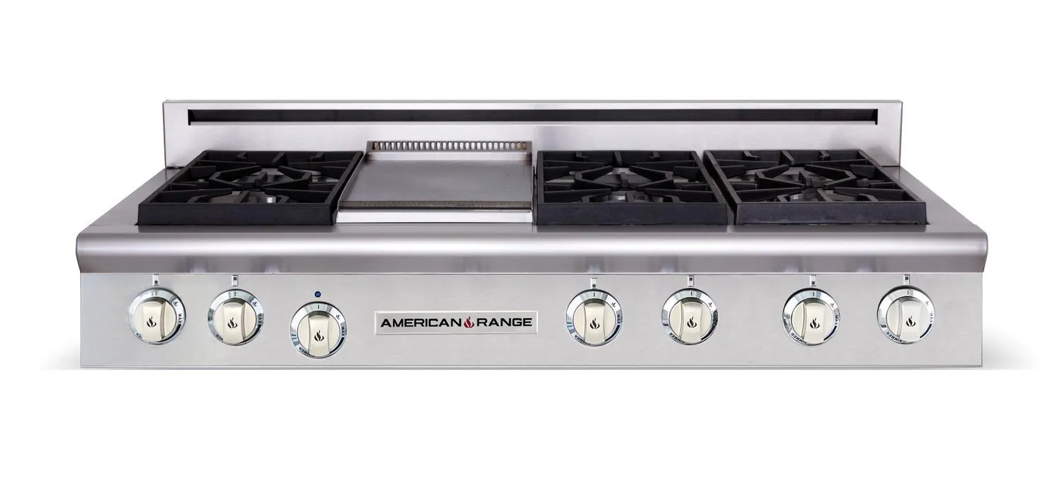 American Range AMERICANRANGELEGENDAROBSCT486GD Legend 48 Inch Performer Rangetop