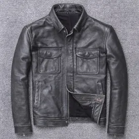 Classic leather jacket