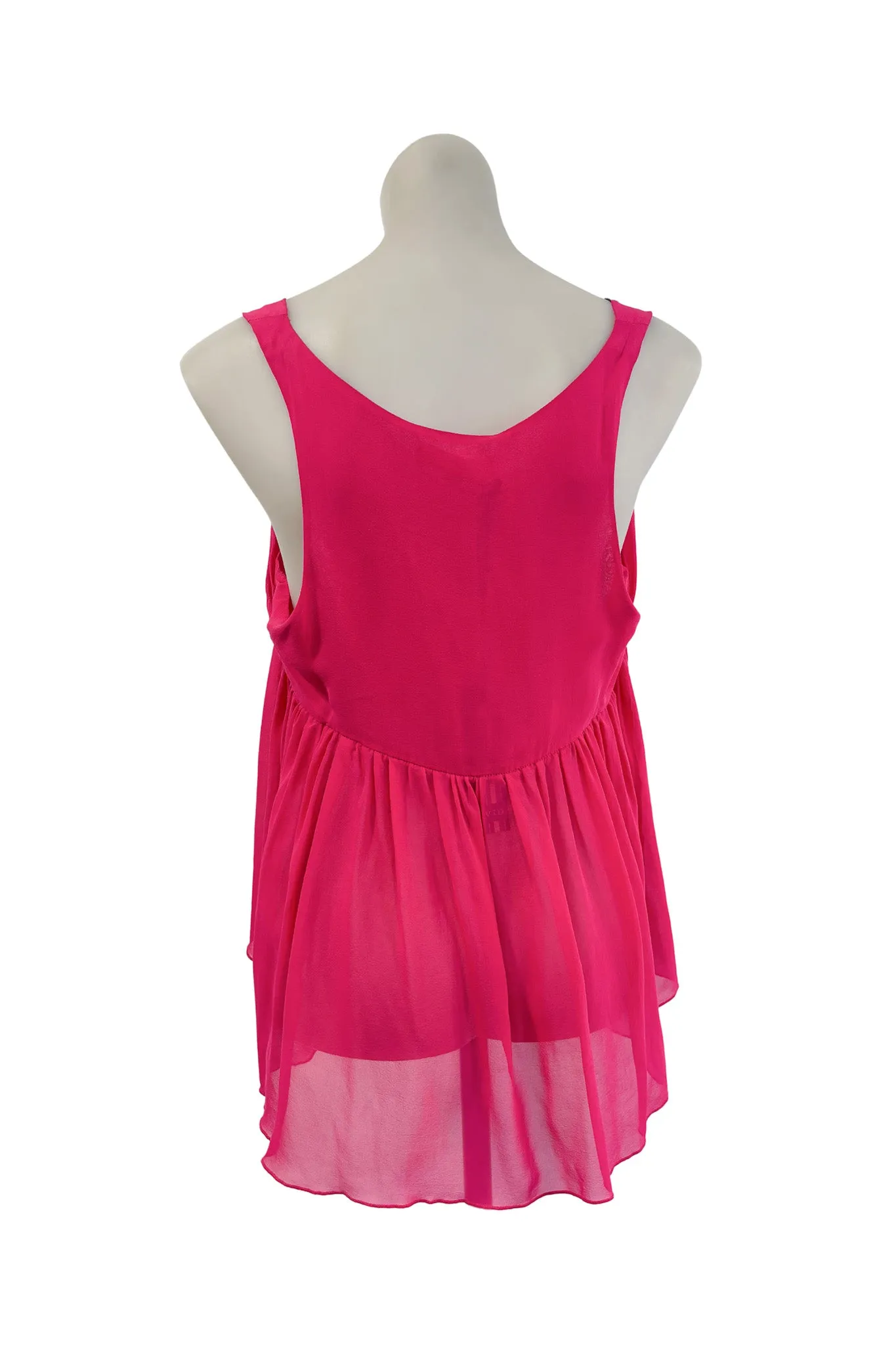 David 100% silk flowy top, 12 NWT
