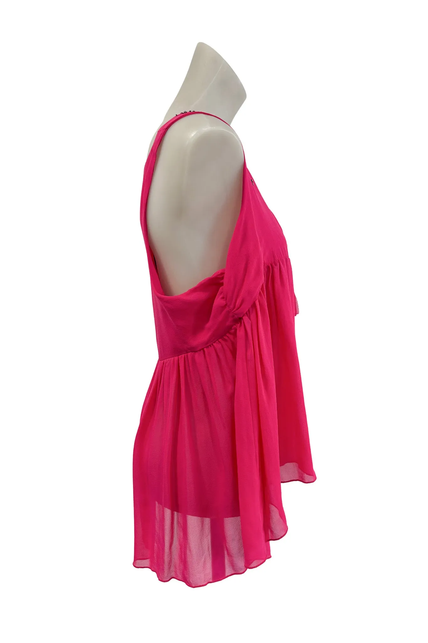 David 100% silk flowy top, 12 NWT