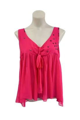 David 100% silk flowy top, 12 NWT