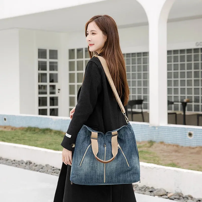Denim shoulder Handbag