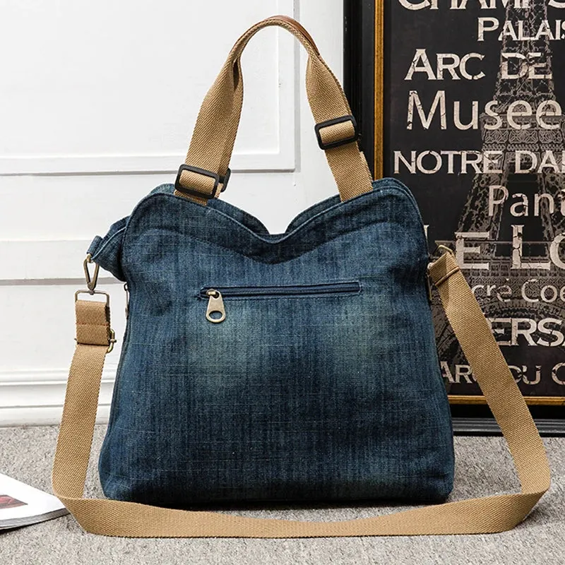 Denim shoulder Handbag