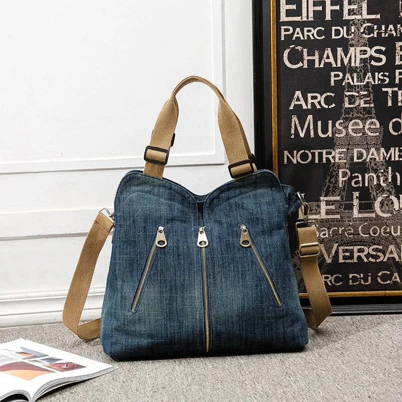 Denim shoulder Handbag