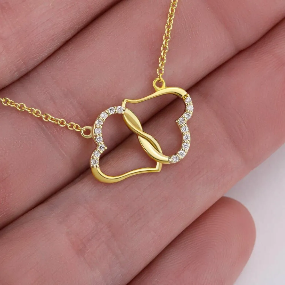 Everlasting Love Diamond And Gold Hearts to the Love of My Life