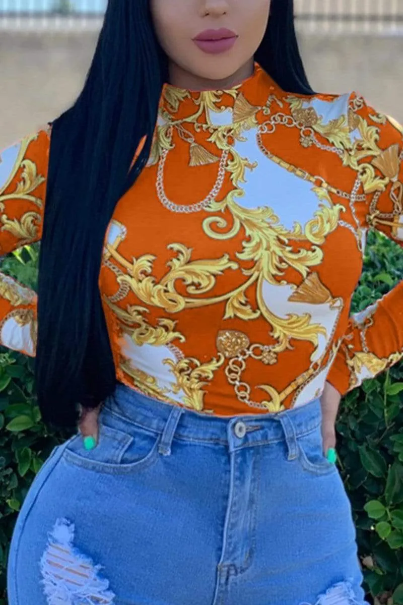 Fashion Casual Print Tops
