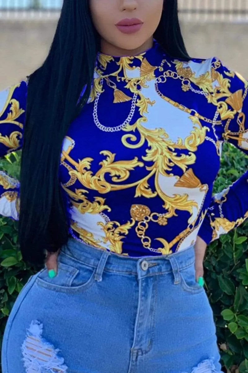 Fashion Casual Print Tops