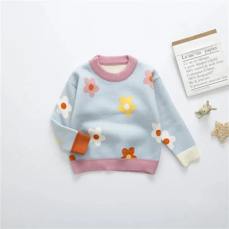 Floral Knitted Sweaters