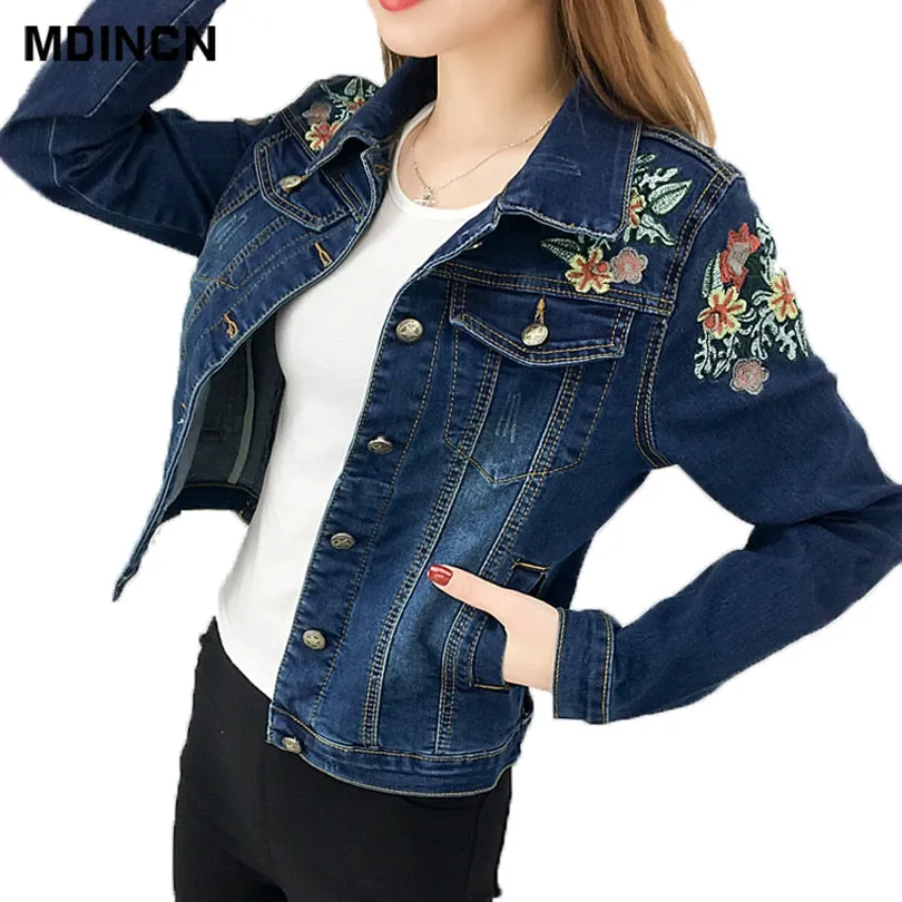 Floral Spring Jacket 2019 Fashion Women Jacket High