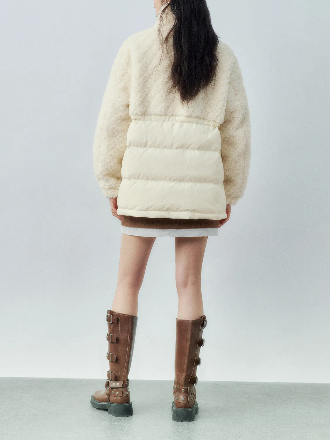 Fur Padded Down Loose Coats