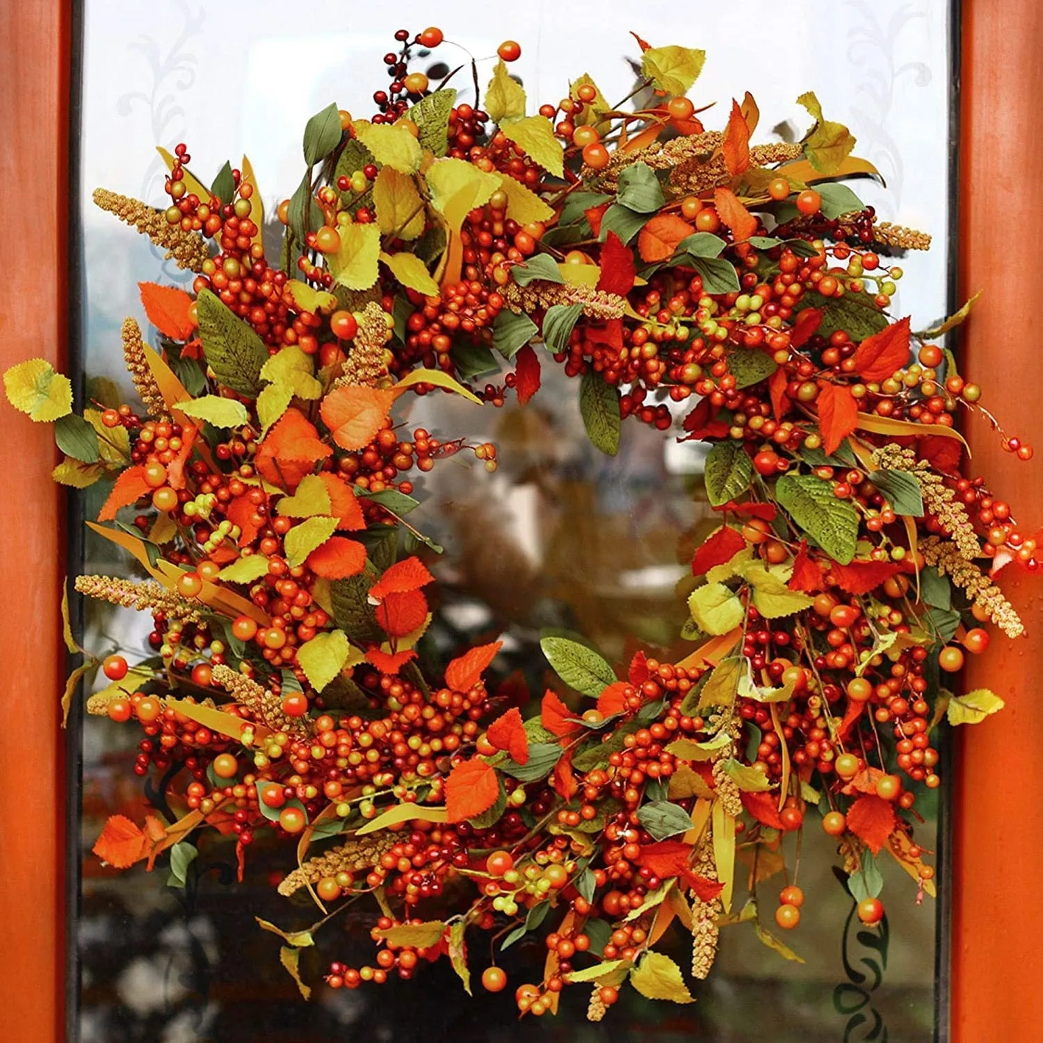 JOYINBOX Year-Round Holiday Wreaths for Indoor and Outdoor Holiday Home Decor