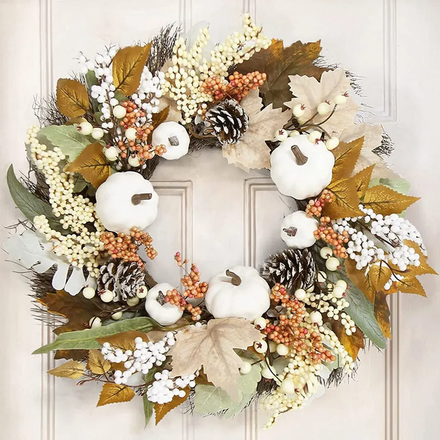 JOYINBOX Year-Round Holiday Wreaths for Indoor and Outdoor Holiday Home Decor