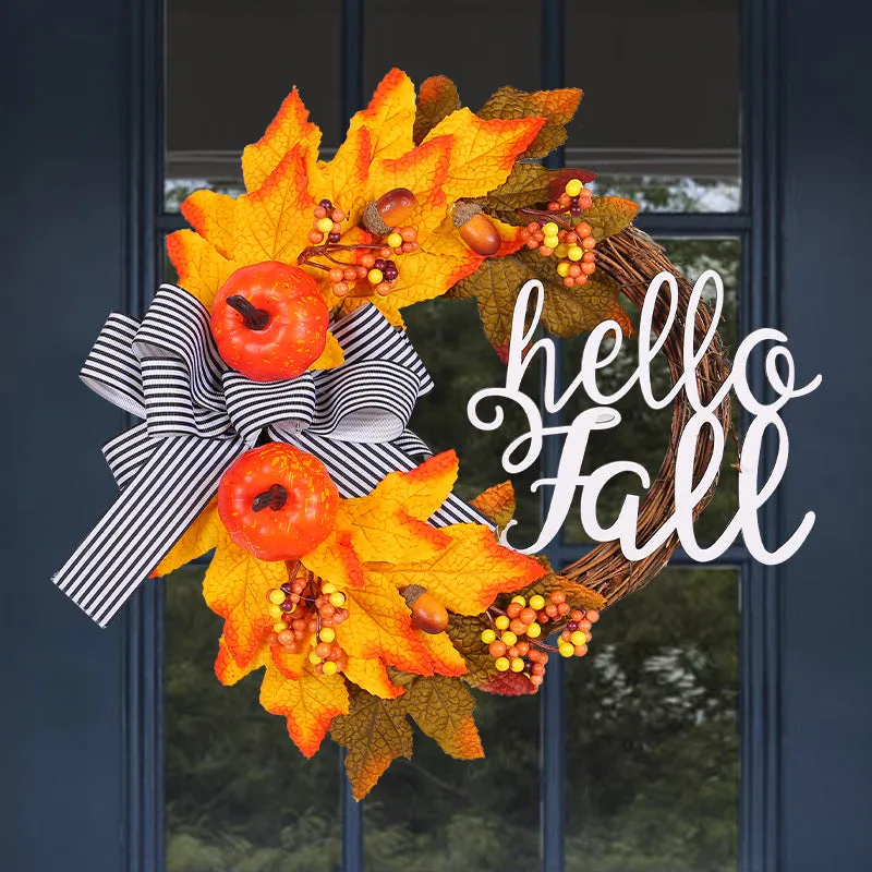 JOYINBOX Year-Round Holiday Wreaths for Indoor and Outdoor Holiday Home Decor