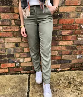 Khaki Tencel Trousers Seconds