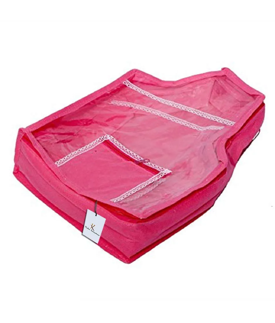 Kuber Industries 2 Piece Non Woven Blouse Cover Set (KI001462), Multicolour, Standard