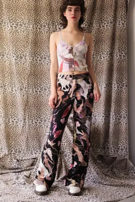 Marco Rambaldi - Printed Crepe Trousers: Fellini
