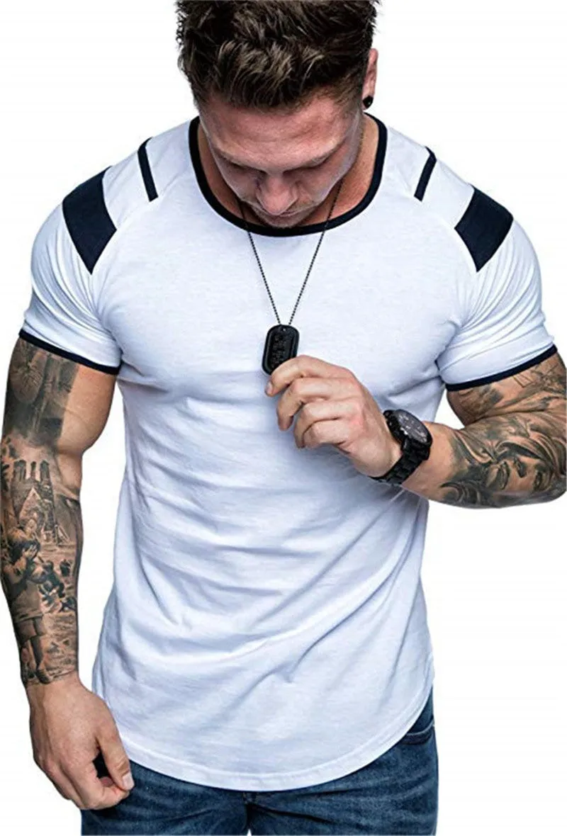 Men's Fashion Casual White T-Shirt