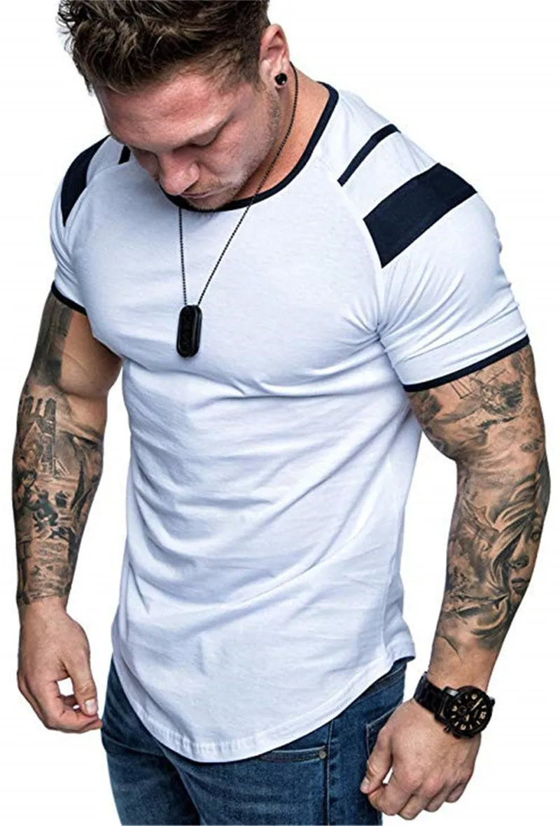 Men's Fashion Casual White T-Shirt