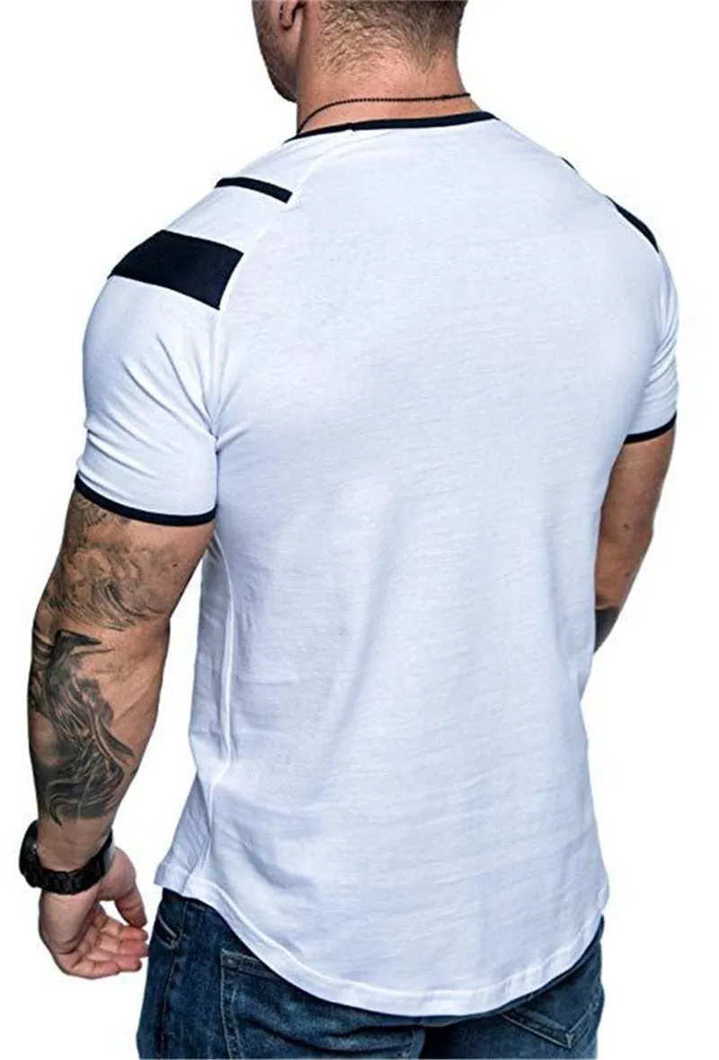 Men's Fashion Casual White T-Shirt