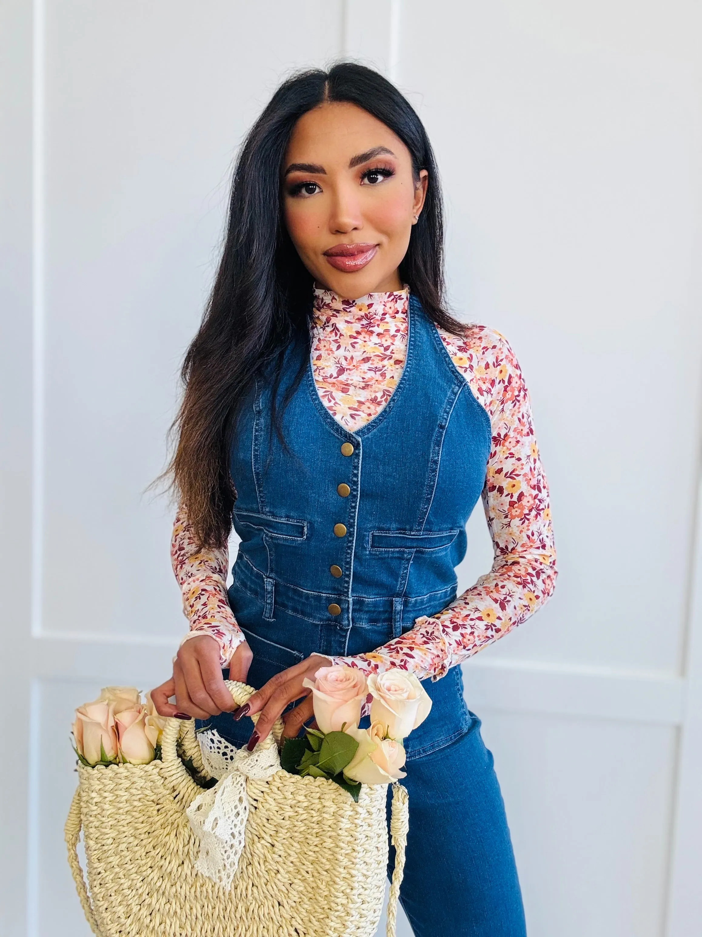 On The Farm Denim Jumpsuit