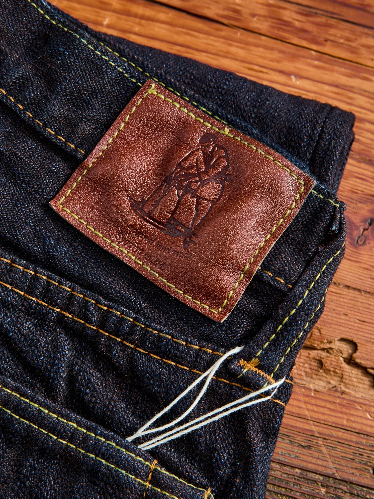 PER-EX-003-ID "Persimmon Extra Slub" 15oz Rinsed Selvedge Denim - Regular Straight Fit