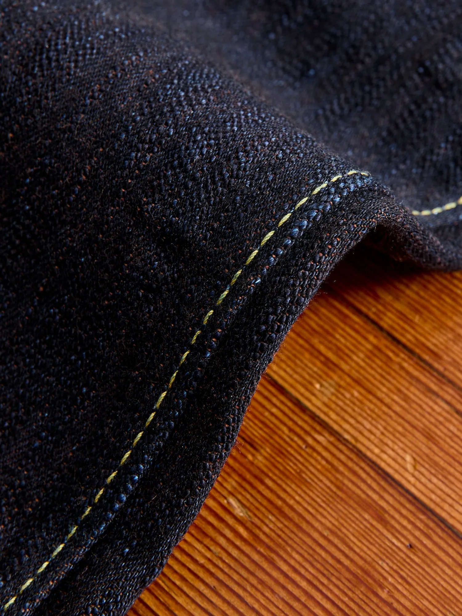 PER-EX-003-ID "Persimmon Extra Slub" 15oz Rinsed Selvedge Denim - Regular Straight Fit