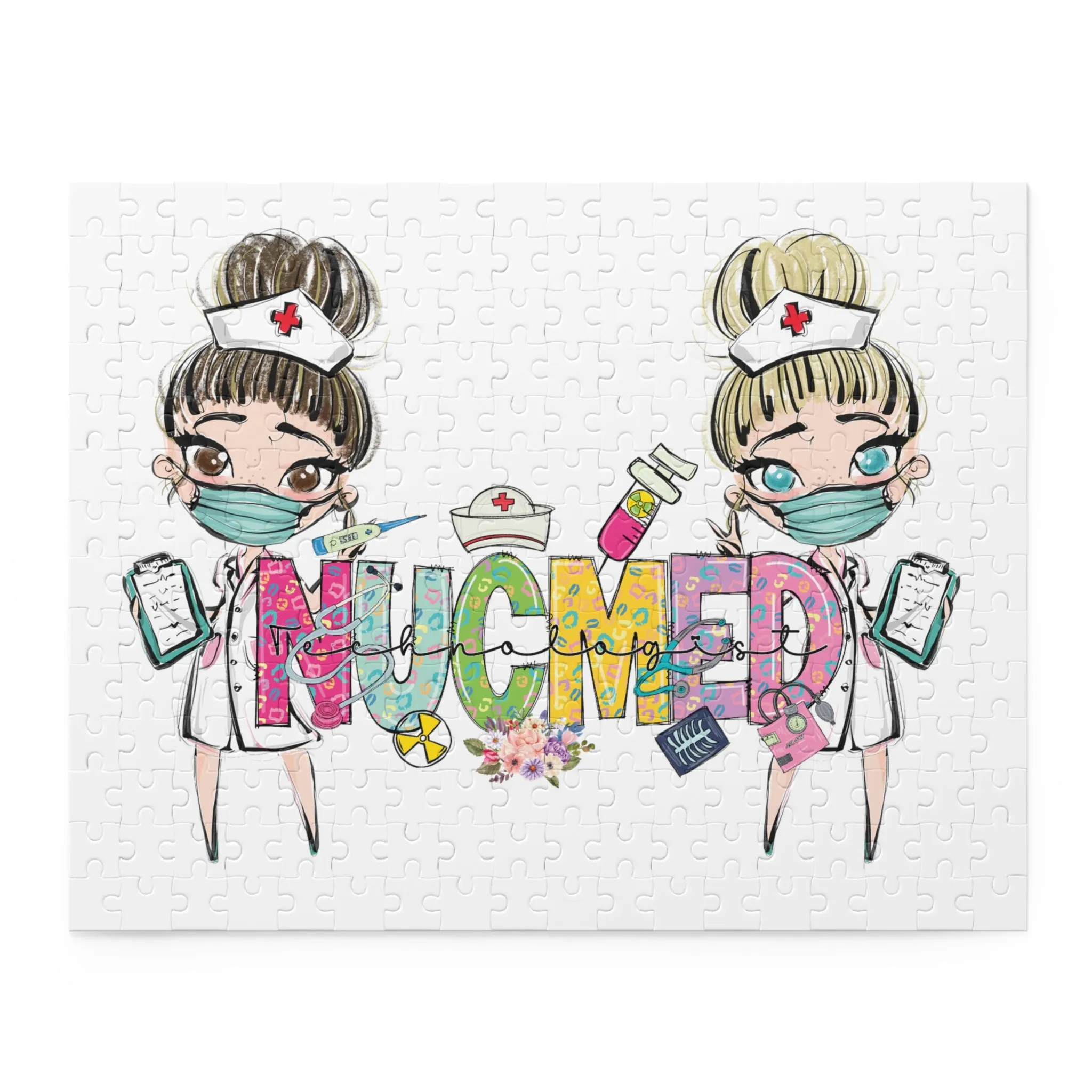 Personalised/Non-Personalised Puzzle, NUCMED Nurse (120, 252, 500-Piece)