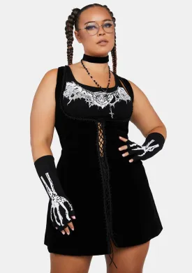Plus From The Start Lace Up Dress