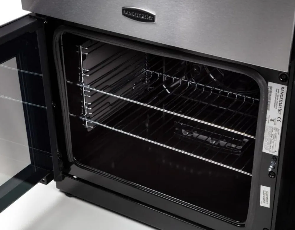 Rangemaster Professional 60  Stainless Steel Gas Double Oven Cooker 60cm