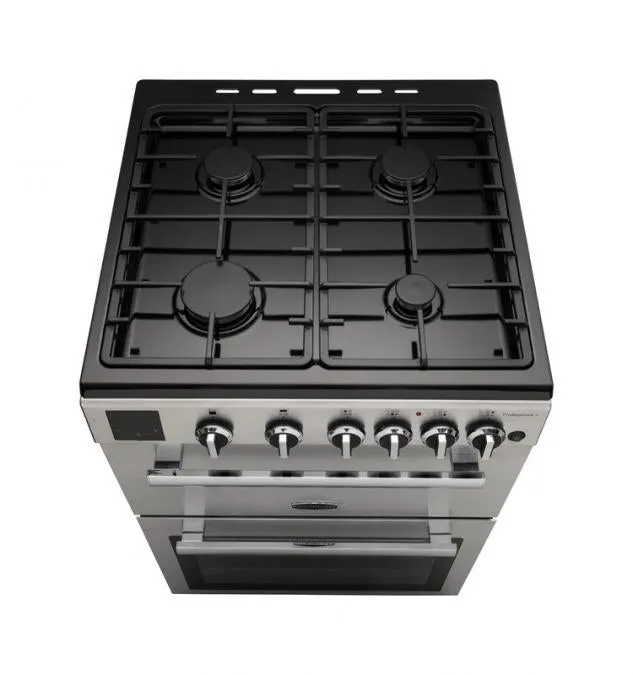 Rangemaster Professional 60  Stainless Steel Gas Double Oven Cooker 60cm
