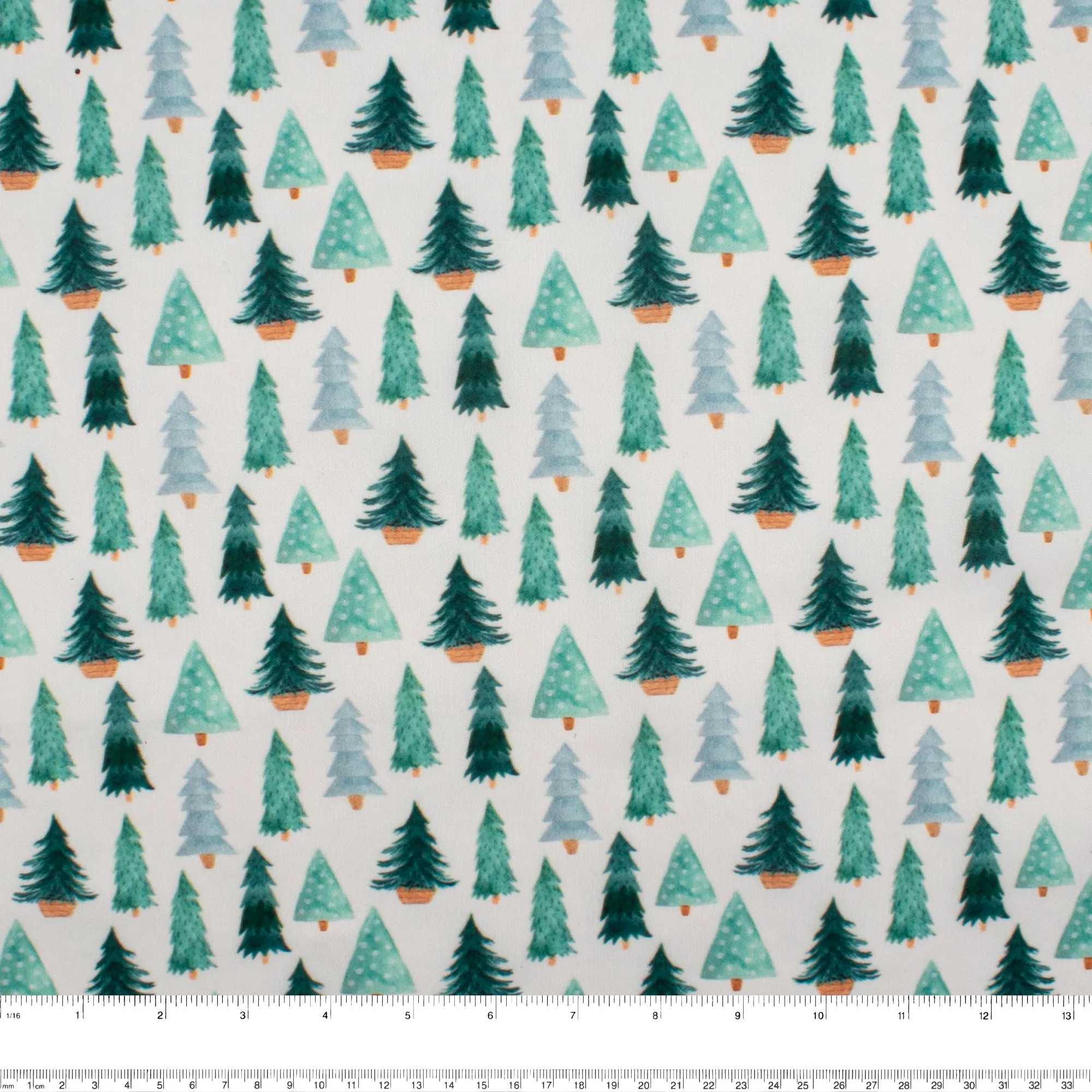 Stay dry digital printed PUL - BABY HUG - Fir -- Aqua