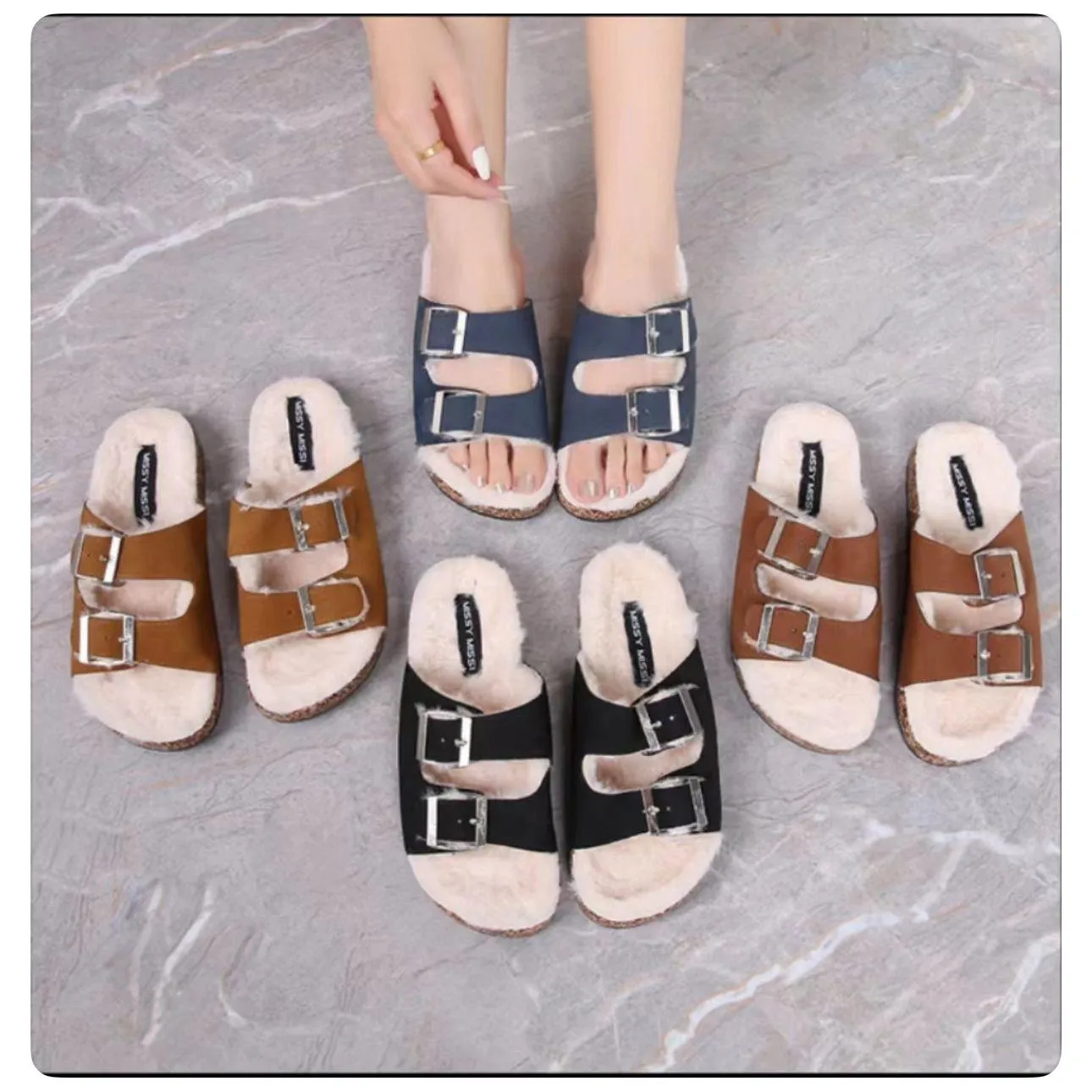 Teddy Fleece-Liner Slippers