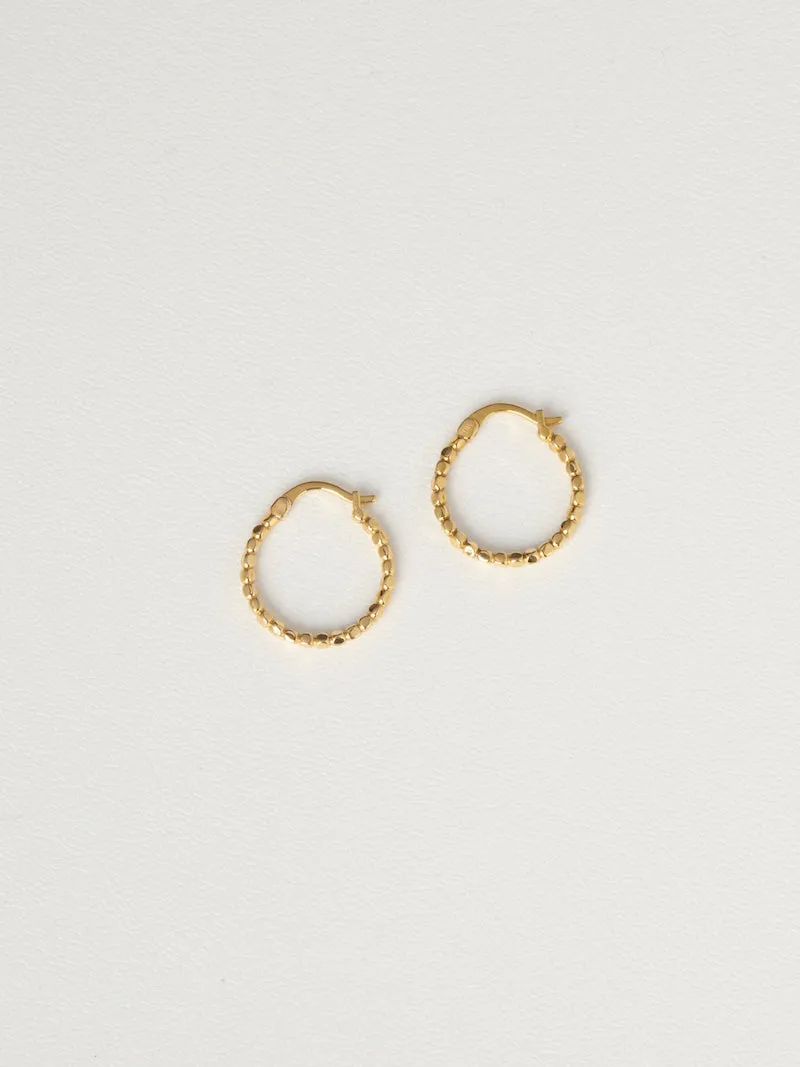 Tempo Hoops Medium 9k Gold