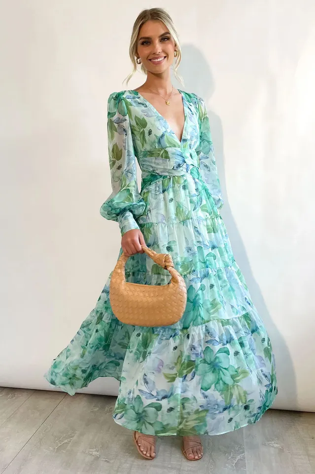 Tiffanie Midi V-Neck Dress