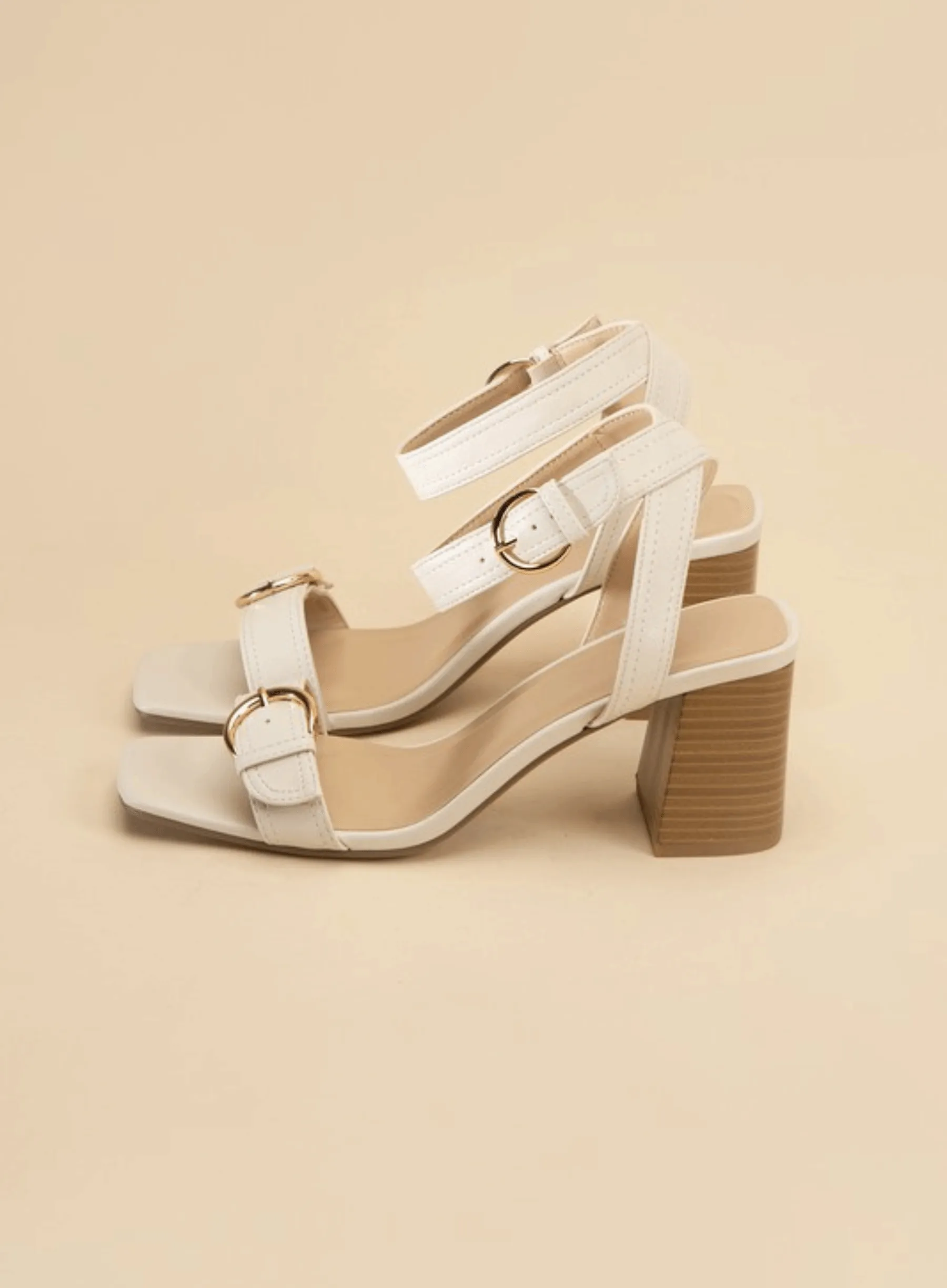 Treaty-S Buckle Sandal Heels