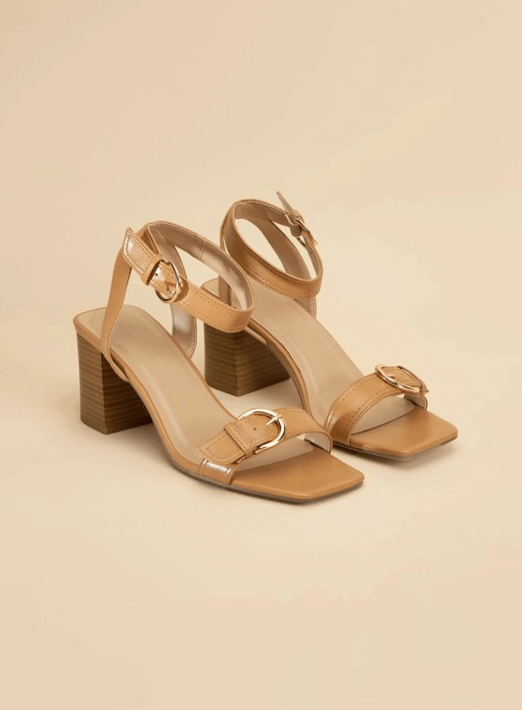 Treaty-S Buckle Sandal Heels