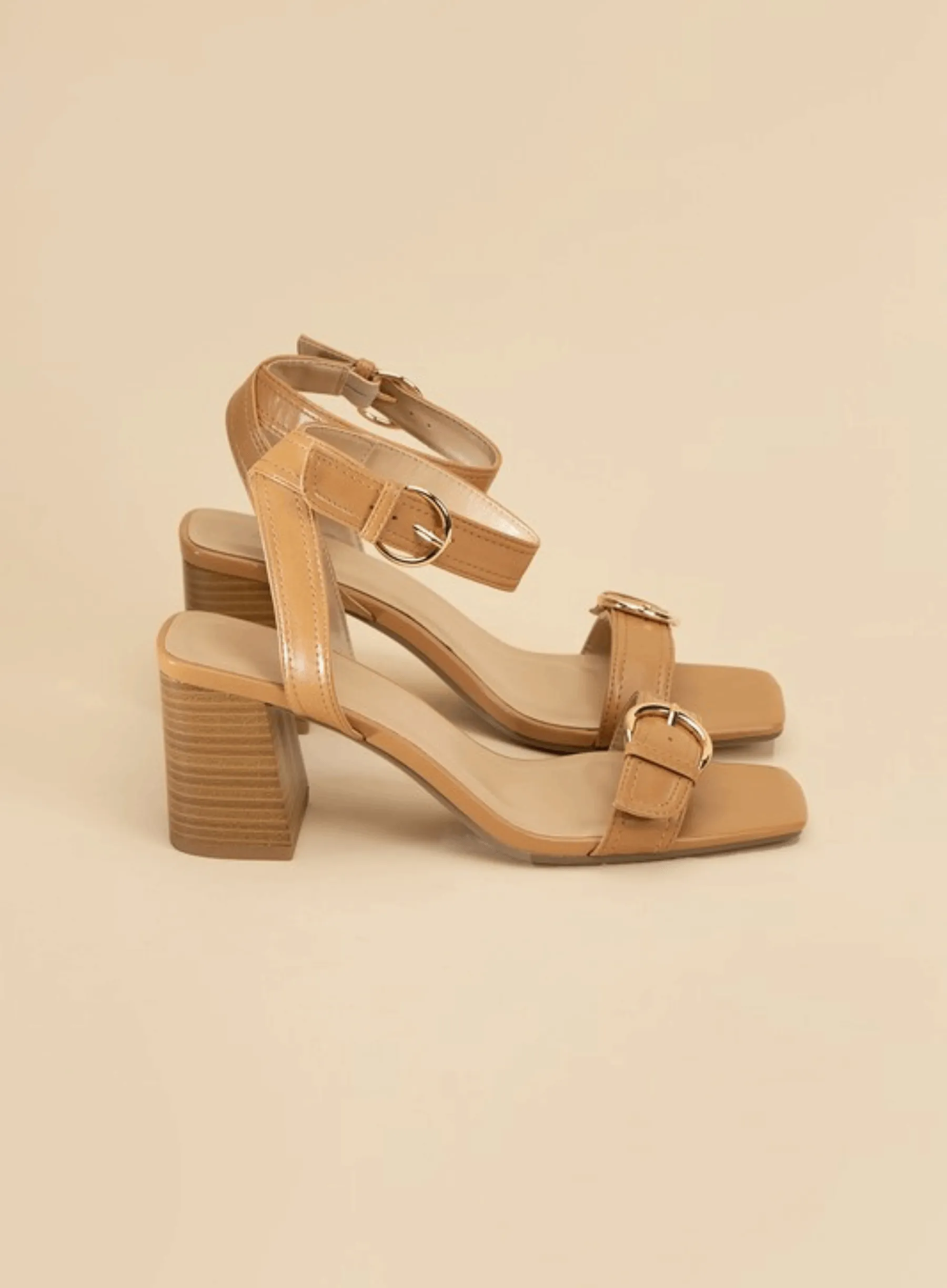 Treaty-S Buckle Sandal Heels