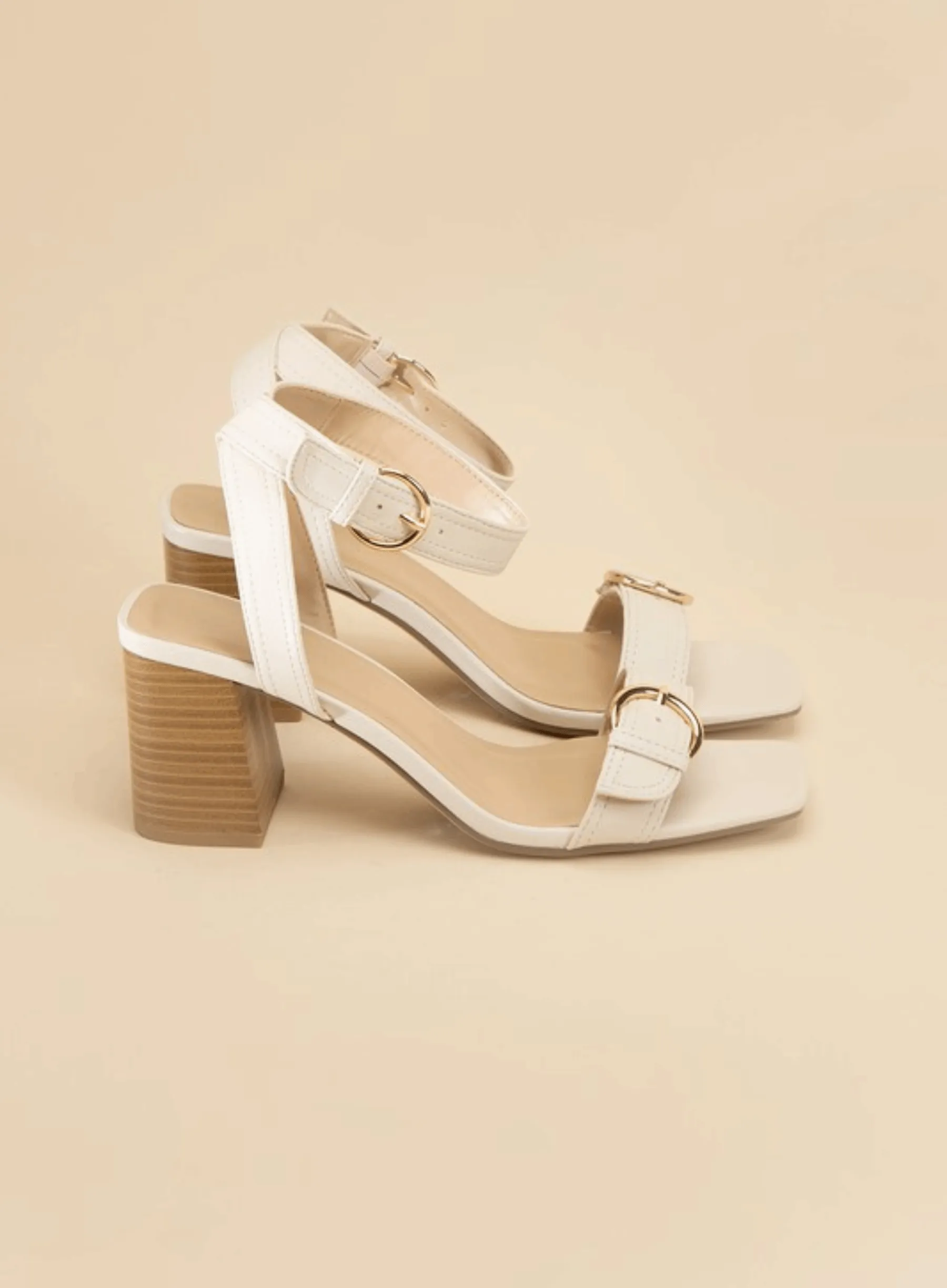 Treaty-S Buckle Sandal Heels