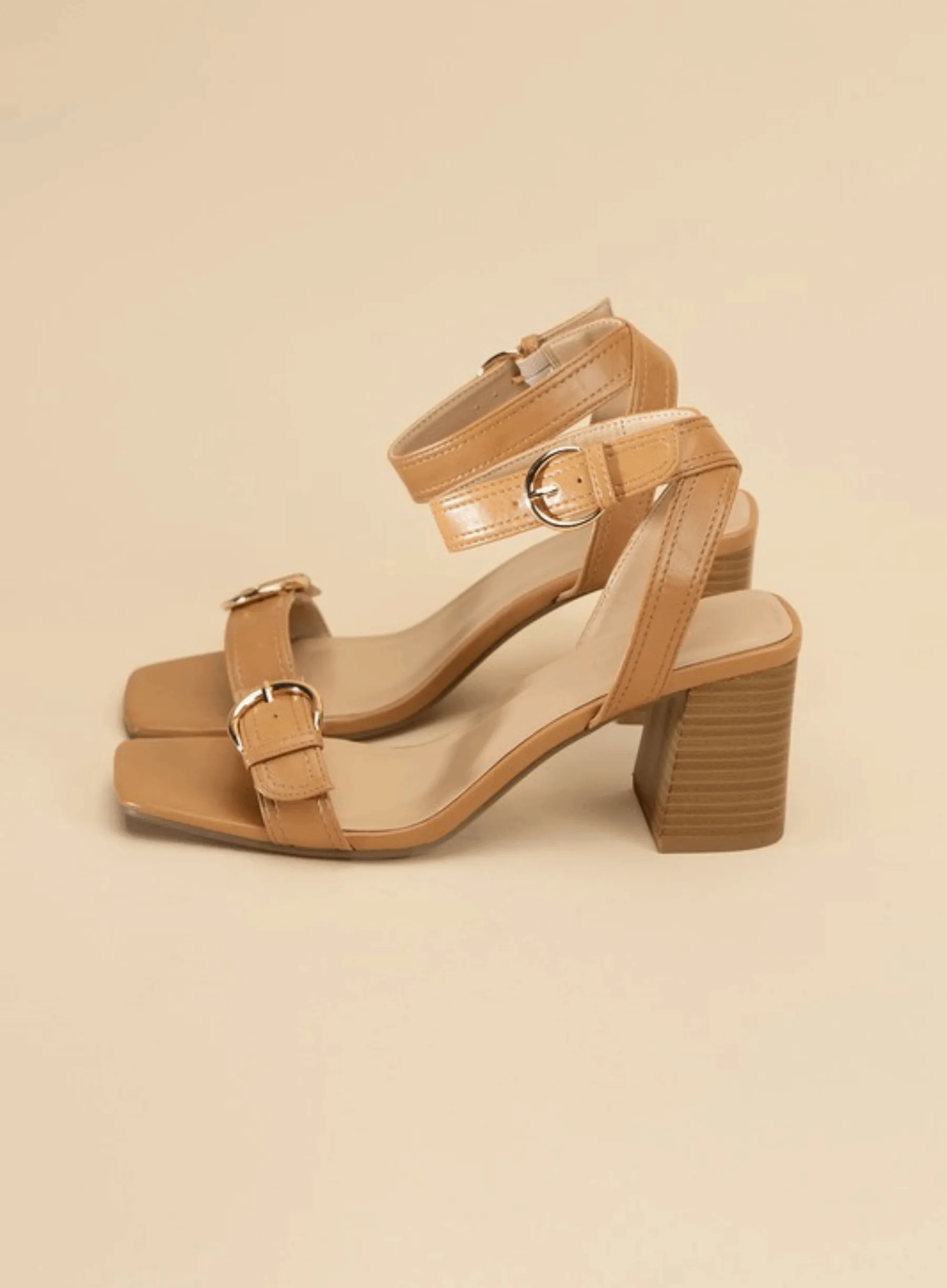 Treaty-S Buckle Sandal Heels