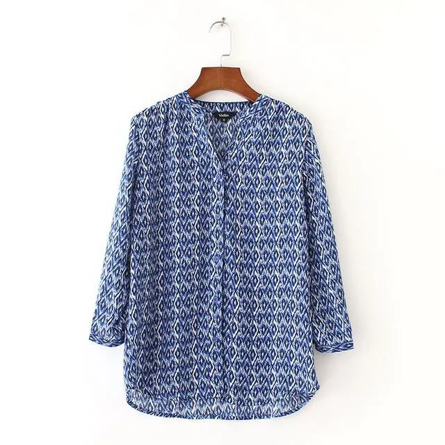 Women Chiffon Vintage Blouses