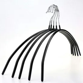 Xyijia Hanger (10 Pieces/Lot Half Moon Non Slip PVC Coated Metal Clothes Hangers, Space Saving Strong Hanger Coats Shirts